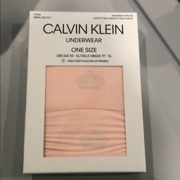 Calvin Klein underwear High Waist Hipsters One Size 2 pack rose pink  NWT - Picture 1 of 6